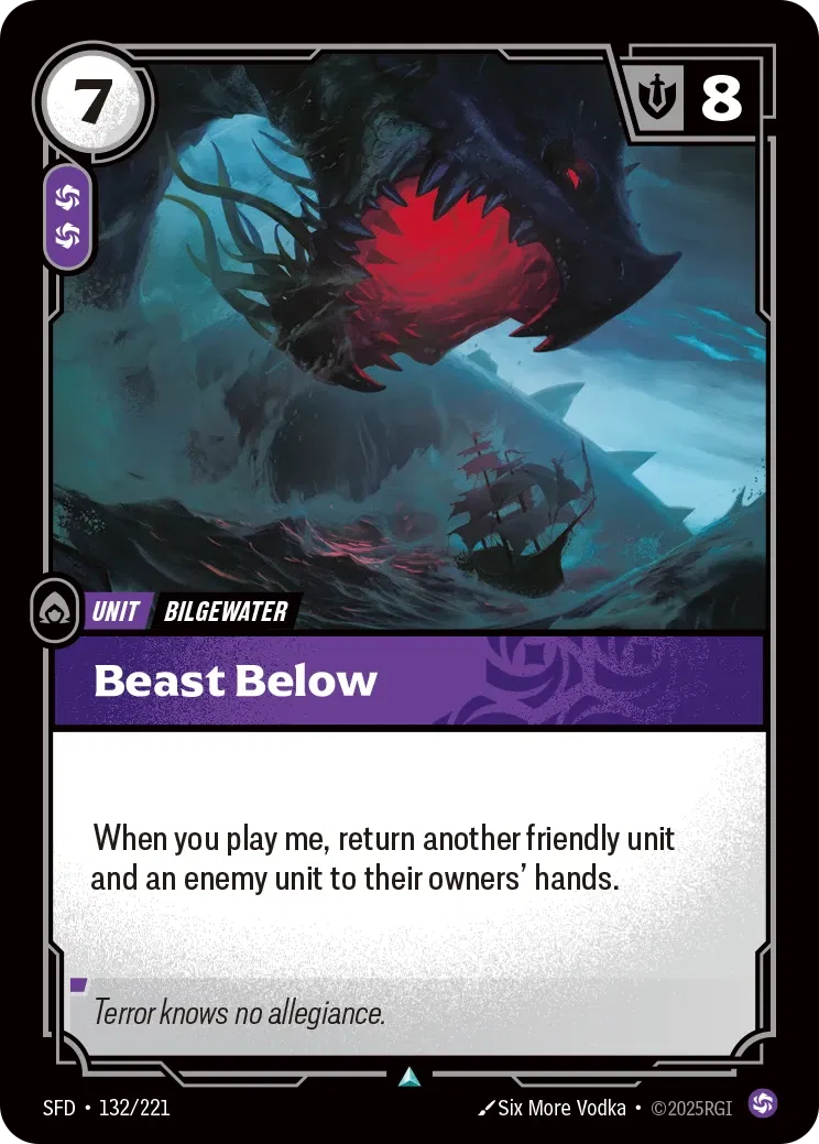Beast Below (132/221) - SFD - Foil