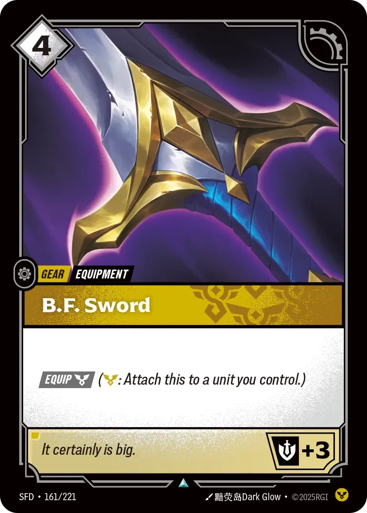 B.F. Sword (161/221) - SFD - Foil