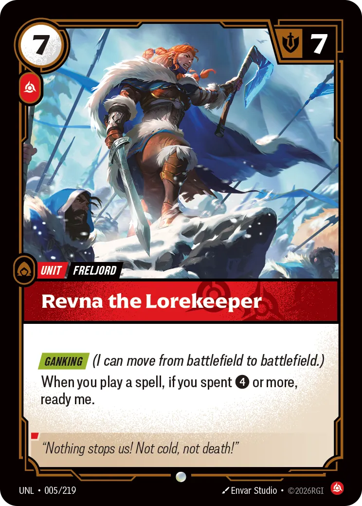 Revna the Lorekeeper (005/219) - UNL