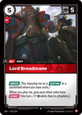 Lord Broadmane (012/219) - UNL
