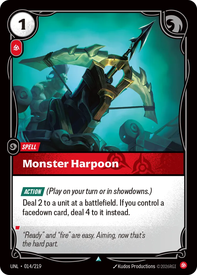 Monster Harpoon (014/219) - UNL