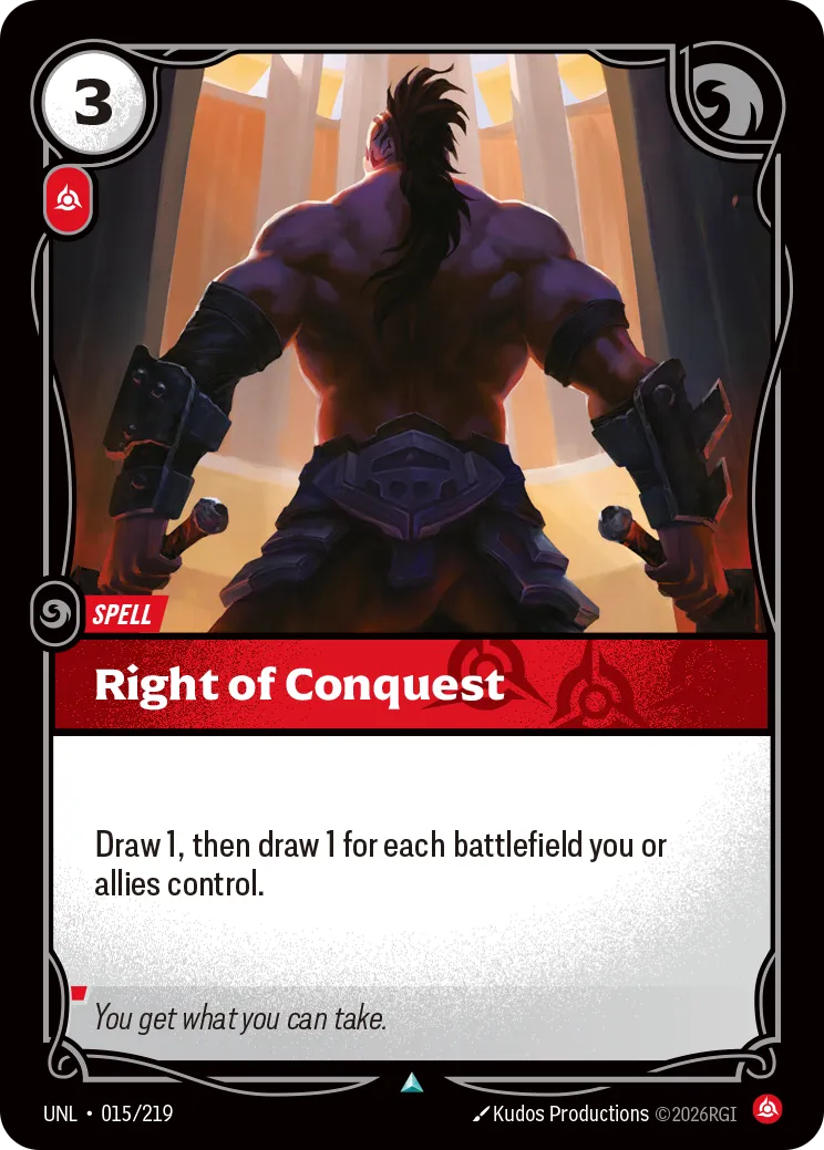 Right of Conquest (015/219) - UNL