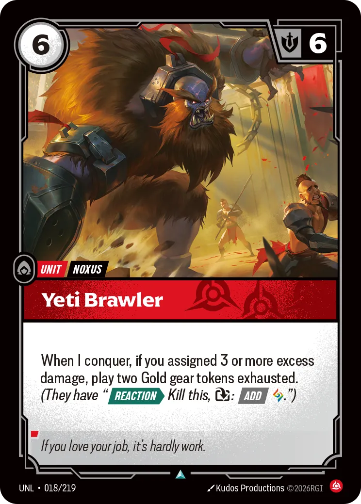 Yeti Brawler (018/219) - UNL