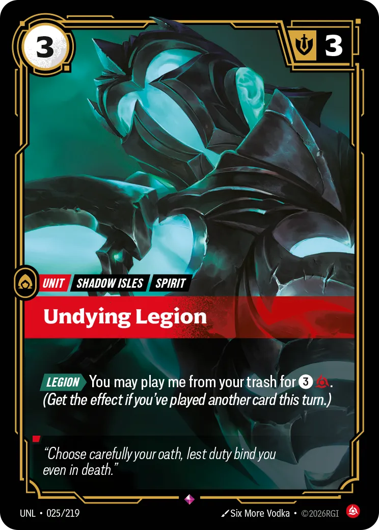 Undying Legion (025/219) - UNL