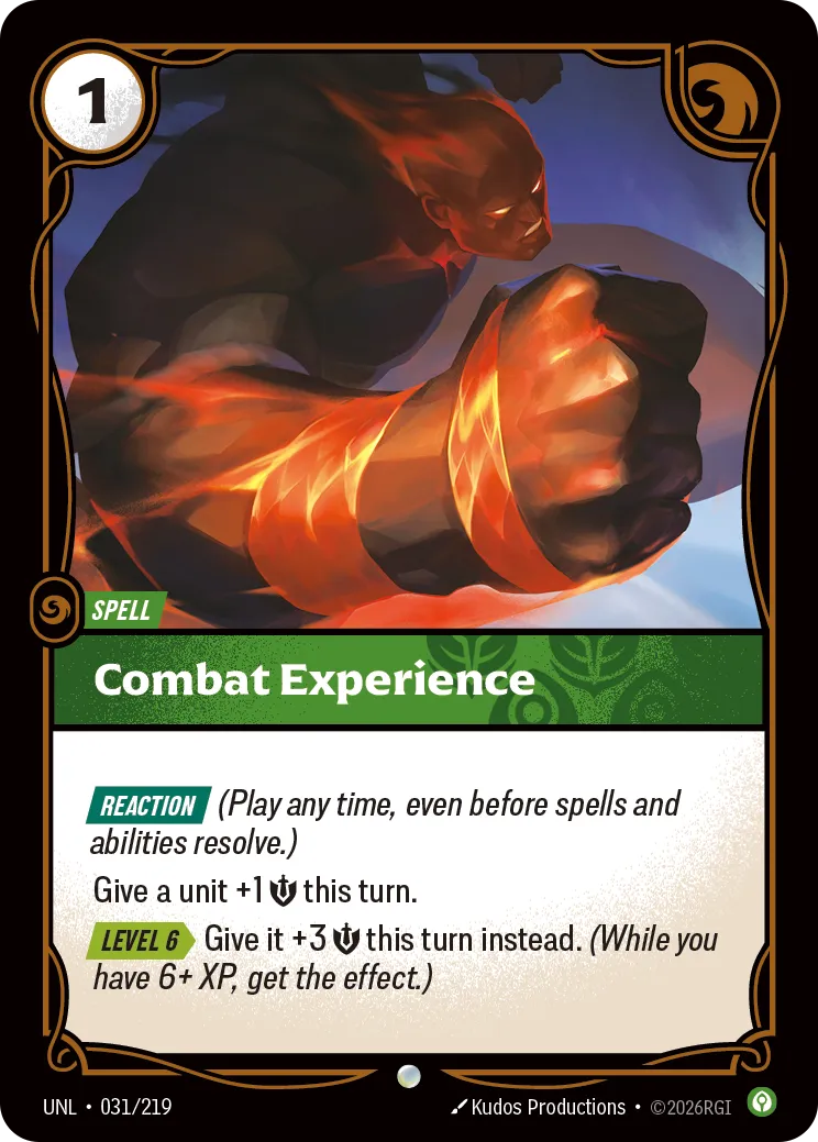 Combat Experience (031/219) - UNL