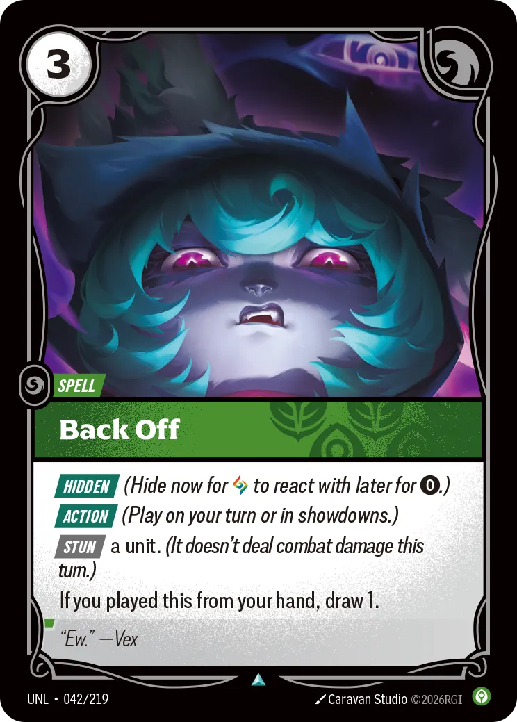 Back Off (042/219) - UNL