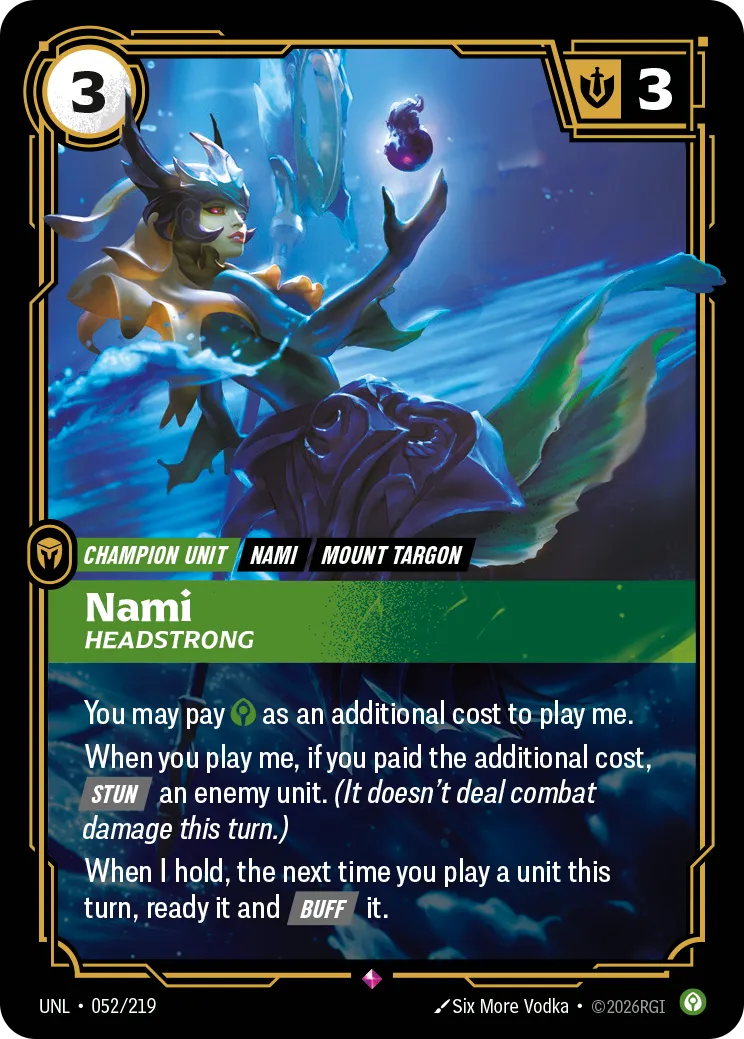 Nami, Headstrong (052/219) - UNL