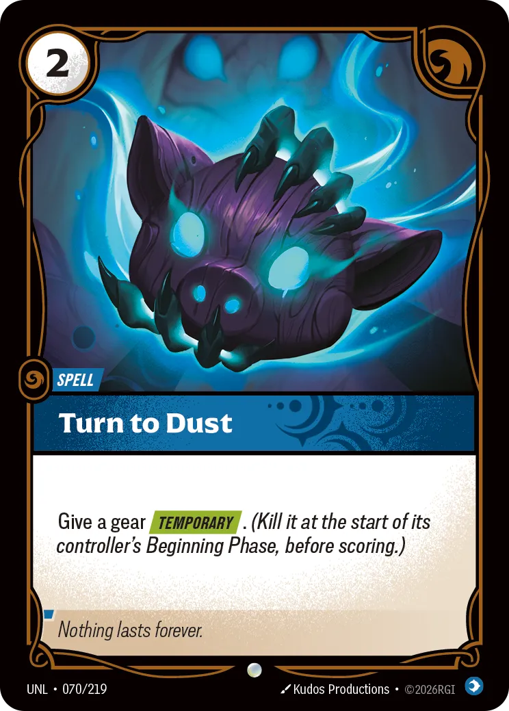 Turn to Dust (070/219) - UNL