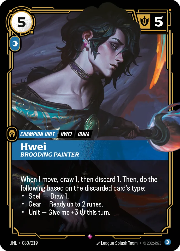 Hwei, Brooding Painter (080/219) - UNL