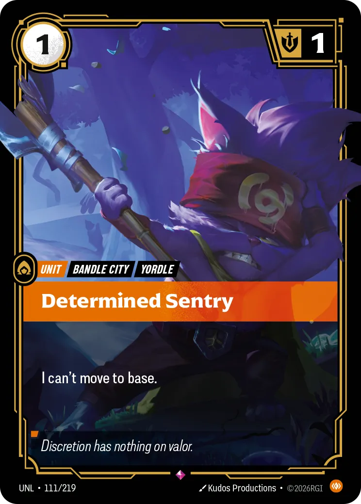 Determined Sentry (111/219) - UNL
