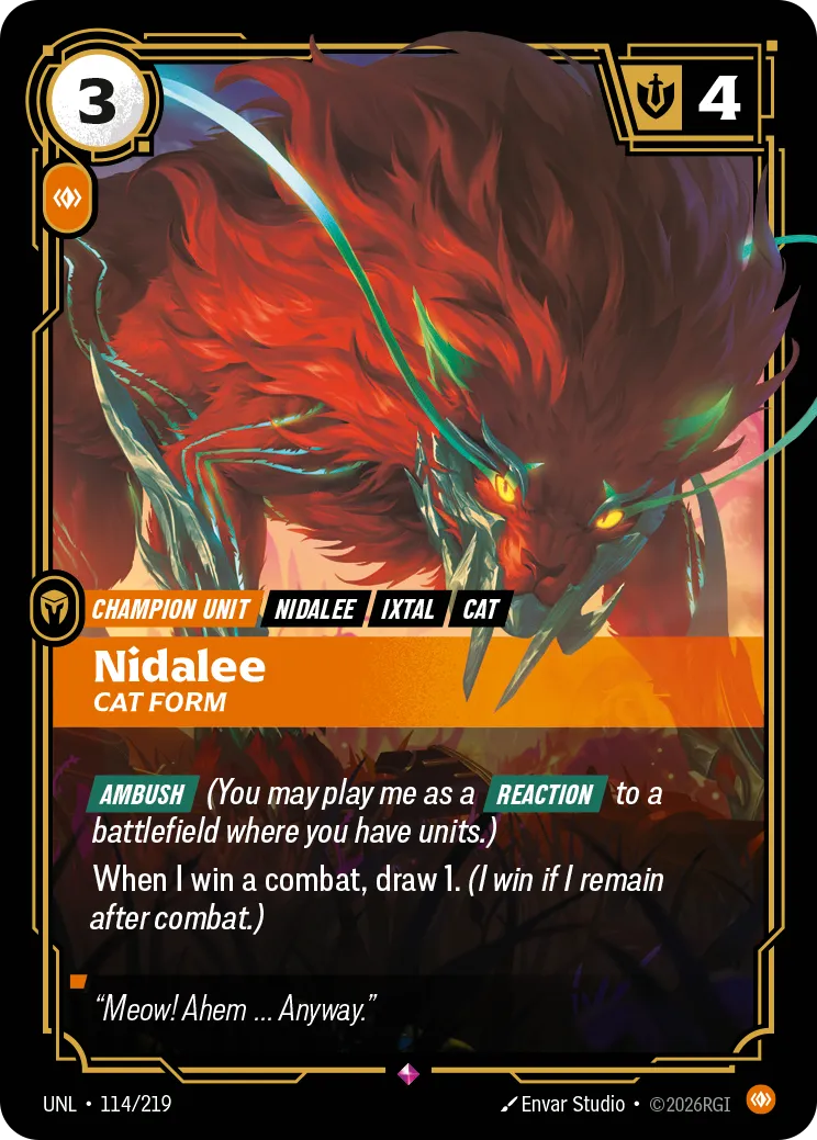 Nidalee, Cat Form (114/219) - UNL