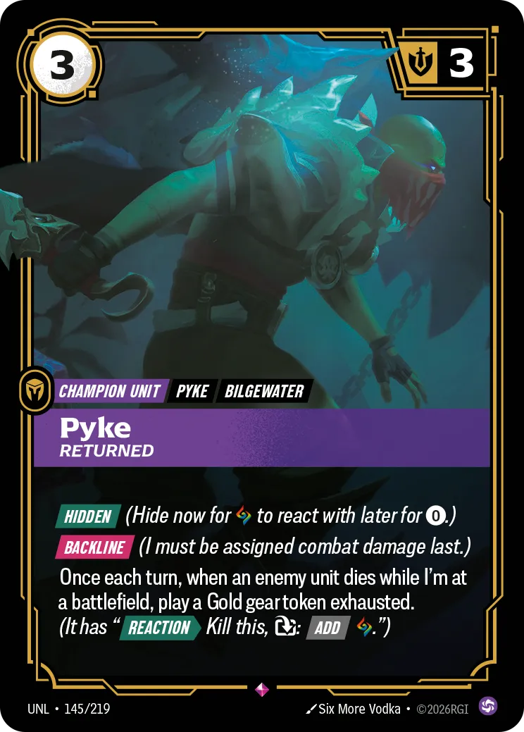 Pyke, Returned (145/219) - UNL
