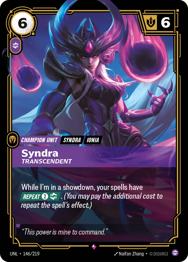 Syndra, Transcendent (146/219) - UNL