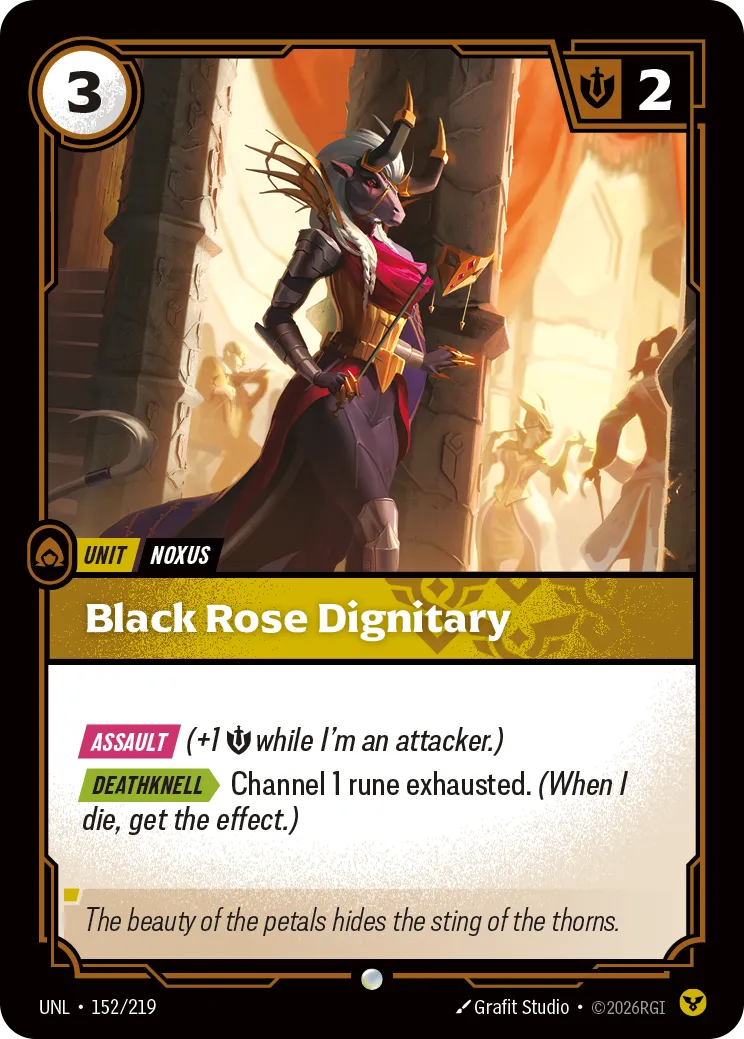 Black Rose Dignitary (152/219) - UNL