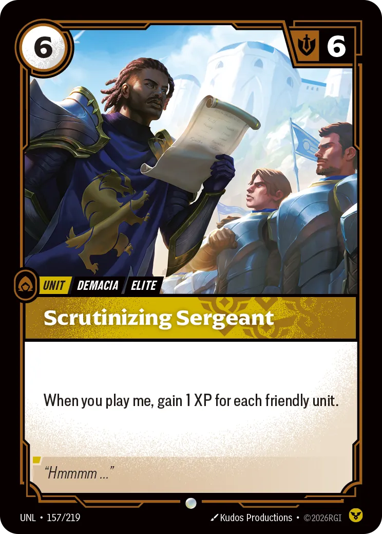 Scrutinizing Sergeant (157/219) - UNL