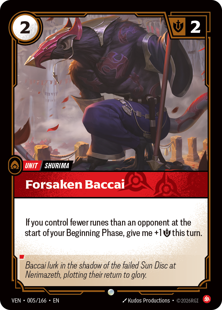 Forsaken Baccai (005/166) - VEN - Foil