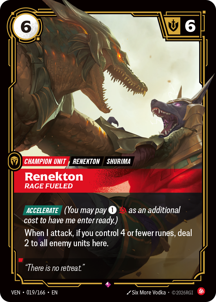 Renekton, Rage Fueled (019/166) - VEN