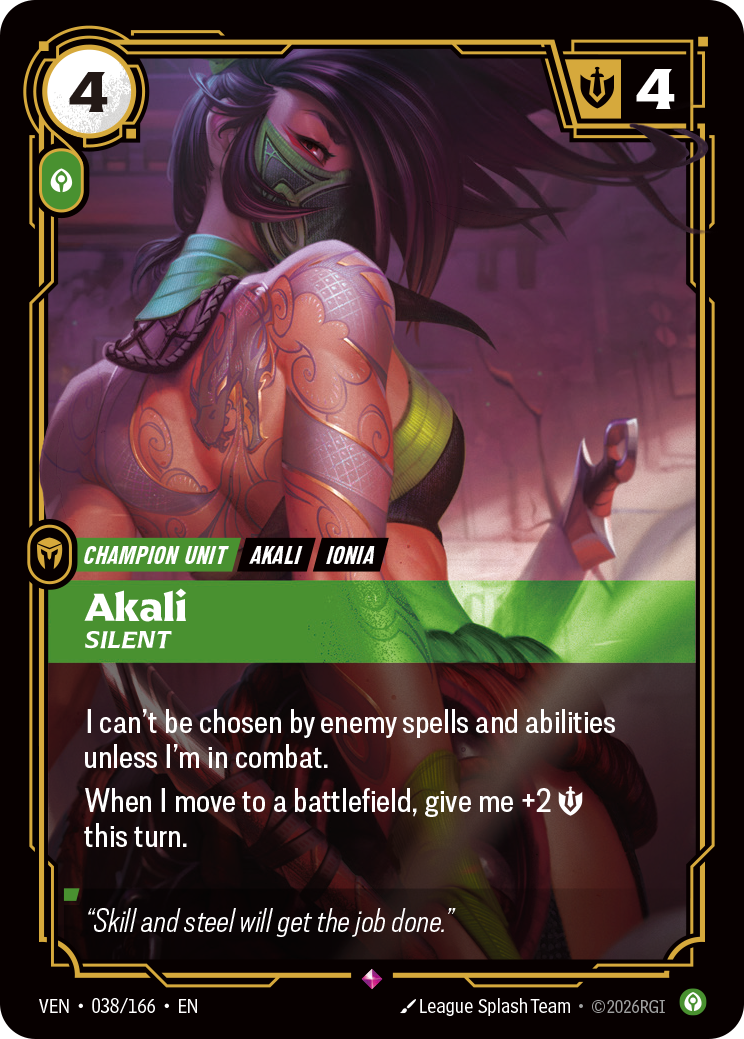 Akali, Silent (038/166) - VEN