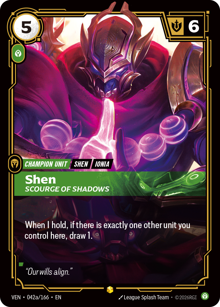 Shen, Scourge of Shadows (042a/166) - VEN