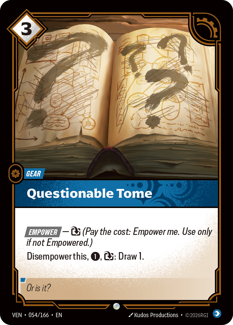 Questionable Tome (054/166) - VEN