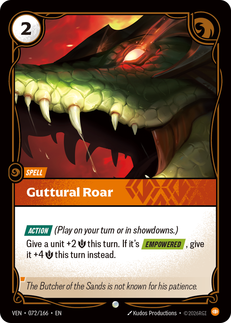 Guttural Roar (072/166) - VEN