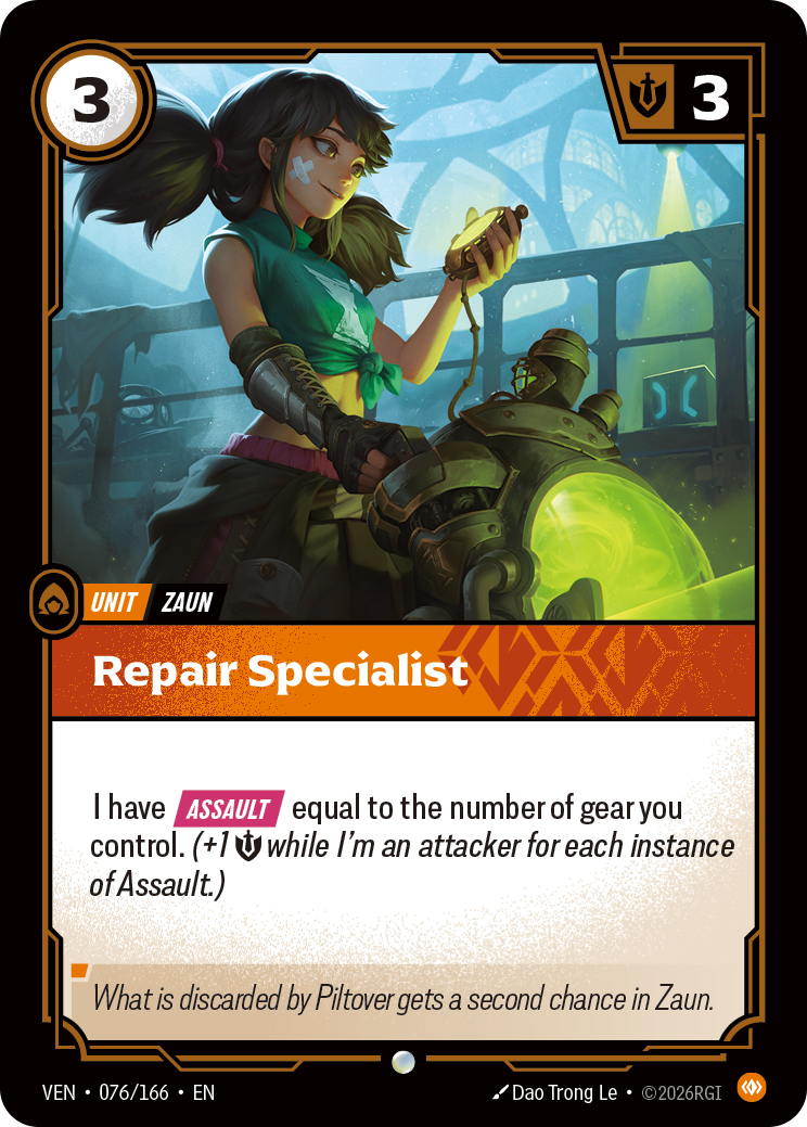 Repair Specialist (076/166) - VEN