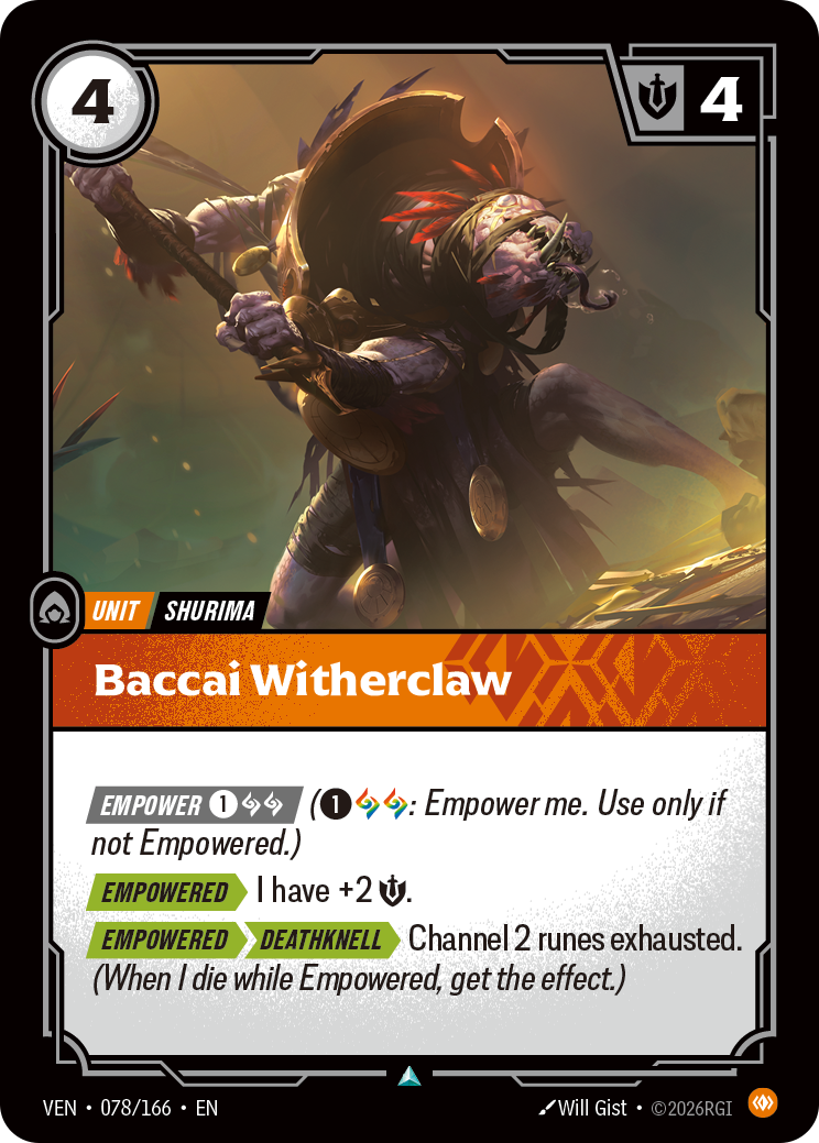 Baccai Witherclaw (078/166) - VEN