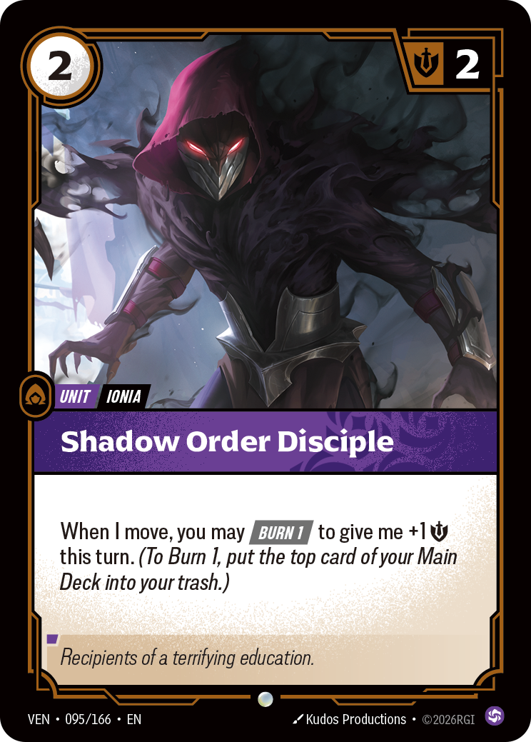 Shadow Order Disciple (095/166) - VEN - Foil