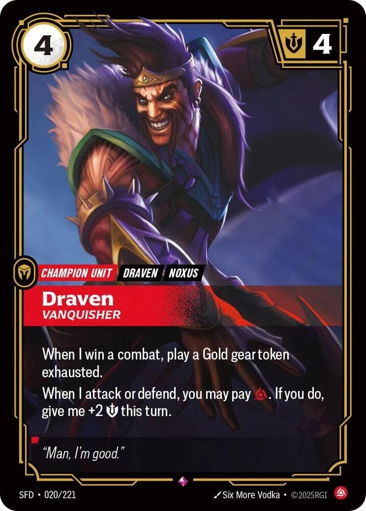 Draven, Vanquisher (020/221) - SFD